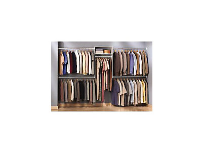 6-10 ft FreeSlide™ Closet Organizer with Laminate Tower - DISCONTINUED