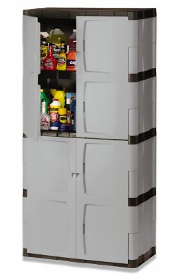 full double door cabinet | rubbermaid